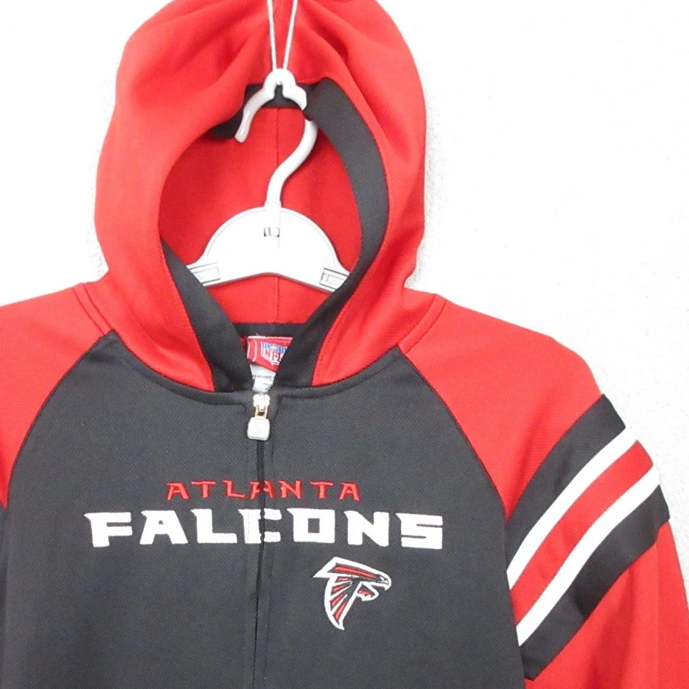 NFL Atlanta Falcons‎ Youth Full Zip Hoodie Jacket Red Black White Large (14/16)